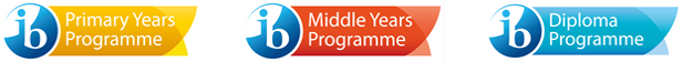 IB Primary Years, Middle Years and Diploma Programme logos